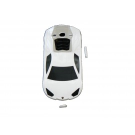 Coque pour Samsung I9300 Galaxy S3 voiture blanche + film protection écran offert