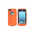 Coque pour Iphone 5 intégrale et incassable orange + film protection écran offert