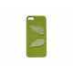 Coque pour Iphone 5 verte avec des ailes d'ange + film protection écran