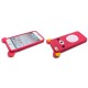 Coque pour Iphone 5 silicone koala rose fuschia oreilles jaunes  + film protection écran offert