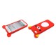 Coque pour Iphone 5 silicone koala rouge fuschia oreilles jaunes  + film protection écran offert