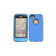 Coque pour Iphone 5 intégrale et incassable bleue + film protection écran offert