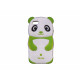 Coque pour Iphone 5 silicone panda blanc et vert + film protection écran offert