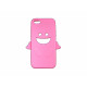 Coque pour Iphone 5 silicone ange rose + film protection écran offert