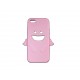 Coque pour Iphone 5 silicone ange rose clair + film protection écran offert