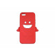 Coque pour Iphone 5 silicone ange rouge + film protection écran offert