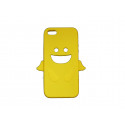 Coque pour Iphone 5 silicone ange jaune + film protection écran offert