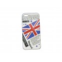 Coque pour Iphone 5 drapeaux Angleterre/UK journal  + film protection écran offert