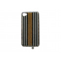 Coque pour Iphone 4S Strass diamants et argent éclairage clignotant version 1+ film protection écran