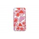 Coque pour Iphone 4 curs rouges et roses + film protection écran offert