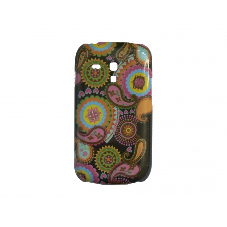 Coque pour Samsung Galaxy S3 Mini/ I8190 cachemire multicolore+ film protection écran offert