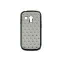 Coque pour Samsung Galaxy S3 Mini/ I8190 blanche strass + film protection écran offert