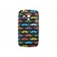 Coque pour Samsung Galaxy S3 Mini/ I8190 moustaches multicolores + film protection écran offert