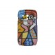 Coque pour Samsung Galaxy S3 Mini/ I8190 personnage multicolore + film protection écran offert