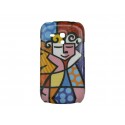 Coque pour Samsung Galaxy S3 Mini/ I8190 personnage multicolore + film protection écran offert