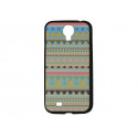 Coque pour Samsung Galaxy S4 / I9500 "Maya" pourtour noir version 6 + film protection écran offert