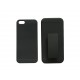 Coque pour Iphone 5 intégrale noire clip ceinture + film protection écran offert