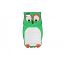 Coque pour Iphone 5 silicone hibou vert + film protection écran offert