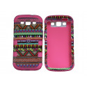 Coque pour Samsung Galaxy S3 / I9300 "Maya" rose semi-intégrale+ film protection écran offert