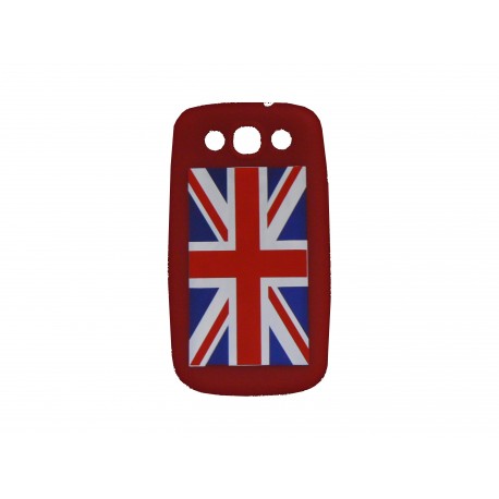 Coque pour Samsung Galaxy S3 / I9300 silicone UK/Angleterre rouge+ film protection écran offert