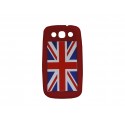 Coque pour Samsung Galaxy S3 / I9300 silicone UK/Angleterre rouge+ film protection écran offert