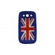 Coque pour Samsung Galaxy S3 / I9300 silicone UK/Angleterre bleue+ film protection écran offert