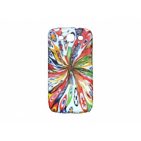 Coque pour Samsung Galaxy S3 / I9300 multicolore + film protection écran offert