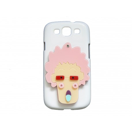 Coque pour Samsung Galaxy S3 / I9300 rockeur rose miroir + film protection écran offert