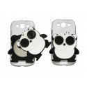 Coque pour Samsung Galaxy S3 / I9300 panda miroir + film protection écran offert