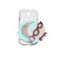 Coque pour Samsung Galaxy S3 / I9300 petite fille lunette violette miroir + film protection écran offert