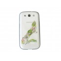 Coque transparente pour Samsung Galaxy S3 / I9300 chaussure verte + film protection écran offert