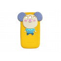 Coque silicone jaune pour Samsung Galaxy S3 / I9300 koala oreille violette + film protection écran offert