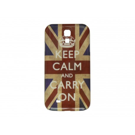 Coque pour Samsung Galaxy S4 / I9500 drapeau UK Angleterre Keep Calm + film protection écran offert