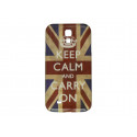 Coque pour Samsung Galaxy S4 / I9500 drapeau UK Angleterre Keep Calm + film protection écran offert