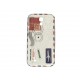 Coque pour Samsung Galaxy S4 / I9500 enveloppe blanche+ film protection écran offert