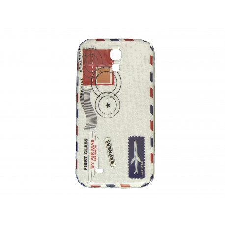 Coque pour Samsung Galaxy S4 / I9500 enveloppe blanche+ film protection écran offert