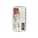 Coque pour Samsung Galaxy S4 / I9500 enveloppe blanche+ film protection écran offert