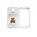 Coque semi-intégrale pour Samsung Galaxy S4/I9500 ourson marron+ film protection écran offert