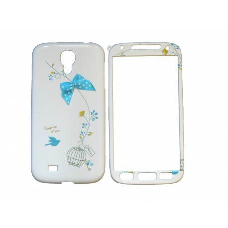 Coque semi-intégrale pour Samsung Galaxy S4/I9500 nud bleu+ film protection écran offert