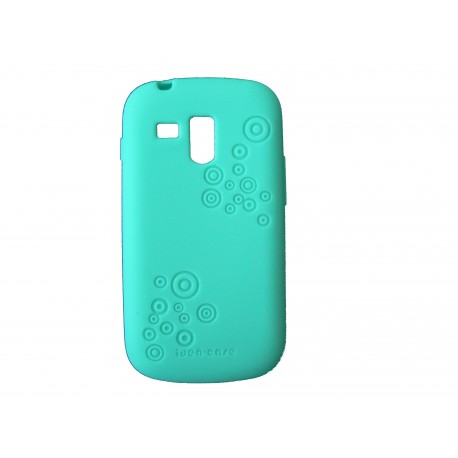 Coque silicone vert émeraude pour Samsung Galaxy Trend/S7560 + film protection écran offert