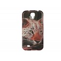 Coque pour Samsung Galaxy S4 / I9500 TPU tigre version 1 + film protection écran offert